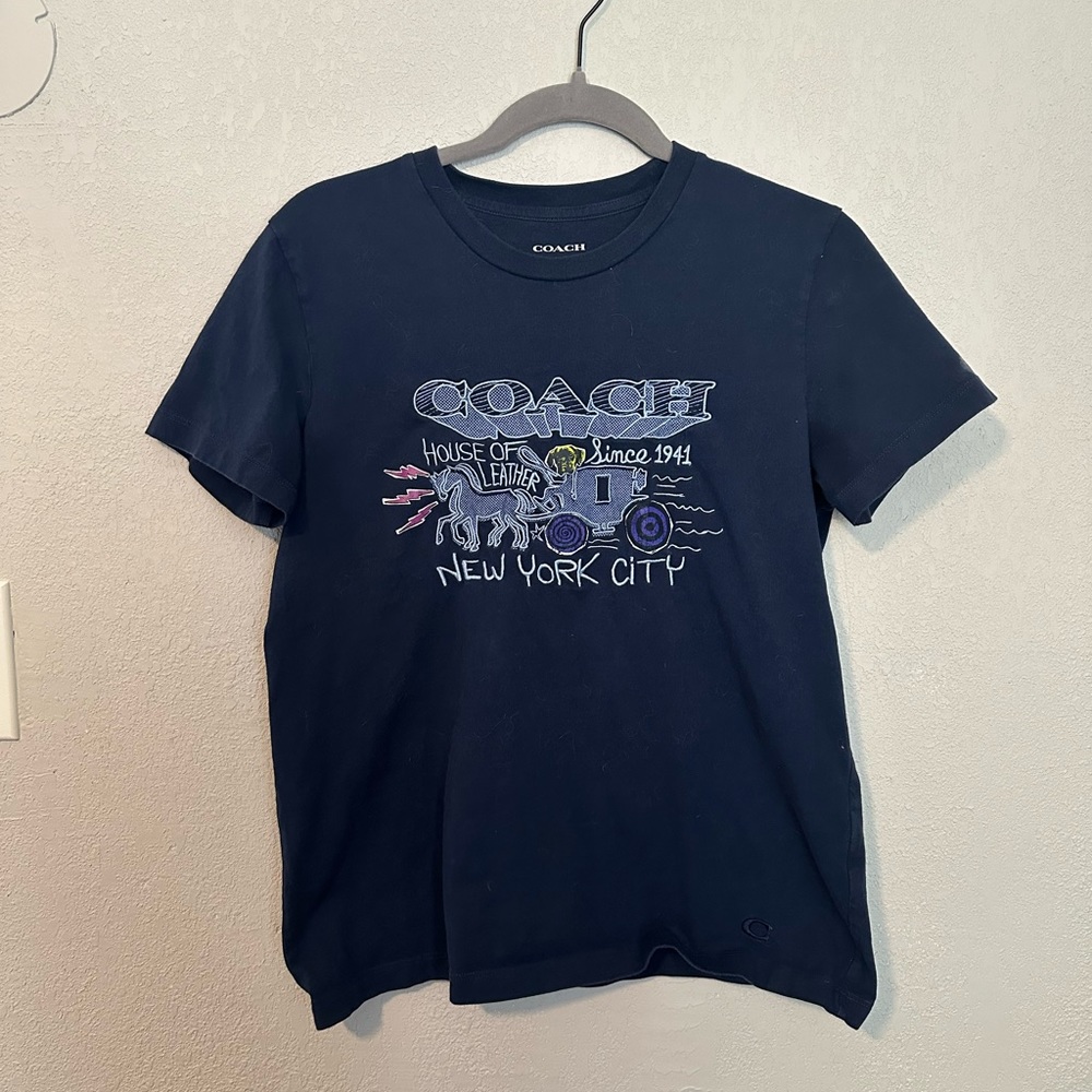 Coach embroidered graphic t-shirt